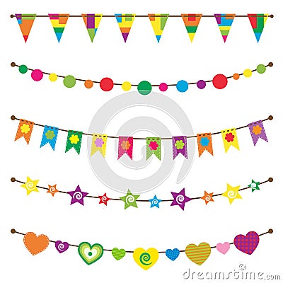 Bunting flags set