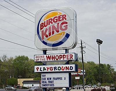 Burger King Restaurant Sign