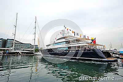 Burgess Cloud 9 super yacht making its Asian debut during Singapore Yacht Show at One Degree 15 Marina Club Sentosa Cove