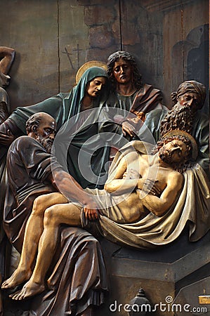 The burial of Jesus