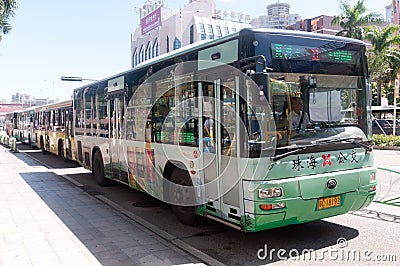 Bus in city, China