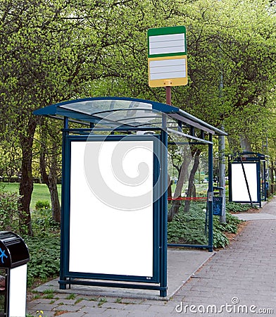 Bus Stops Stock Photo - Image: 9815100