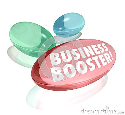 Business Booster Vitamins Increase Sales Success Stock Image - Image: 31479031
