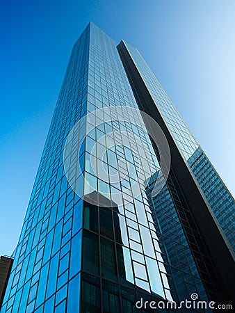 Business buildings in the financial district of Frankfurt