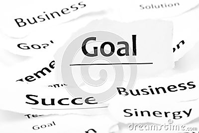 Business goal concept