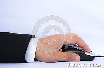 Business hand click