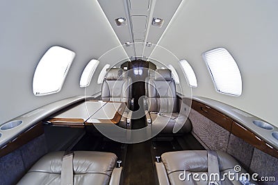 Business jet interior