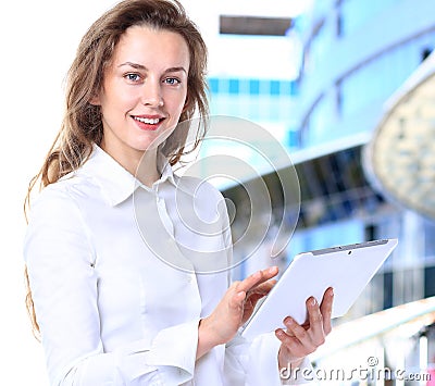 Business lady with positive look