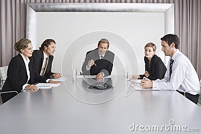 Business People On Conference Call