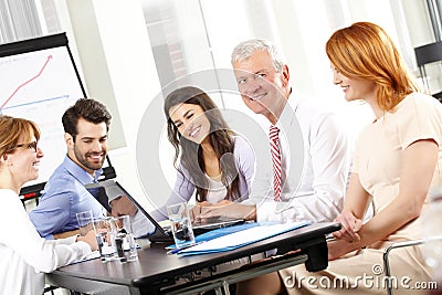 Business people discussing in a meeting