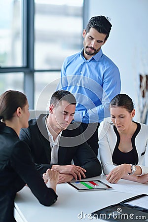 Business people group in a meeting at office