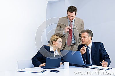 Business team working together in office