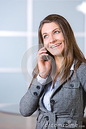 Business woman on a cell phone