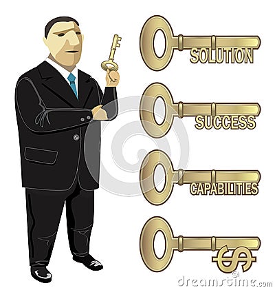 Businessman key to business solution success