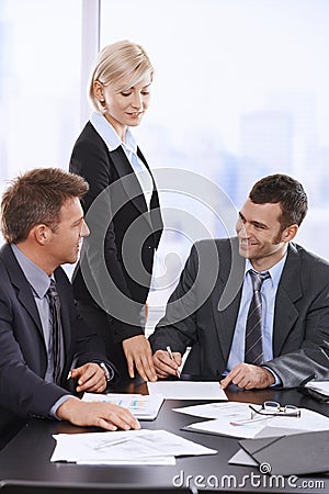 Businessman signing contract