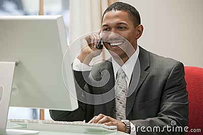 Businessman working