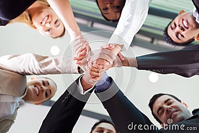 Businesspeople handshaking