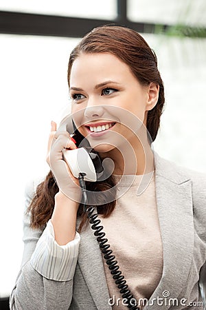 Businesswoman with phone