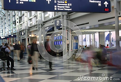 Busy Airport Terminal