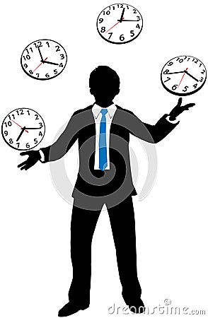 Business Man Wait Appointment Time Clock S