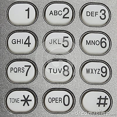 Button of telephone