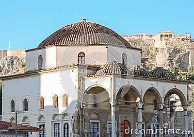 Byzantine stone temple in Athens