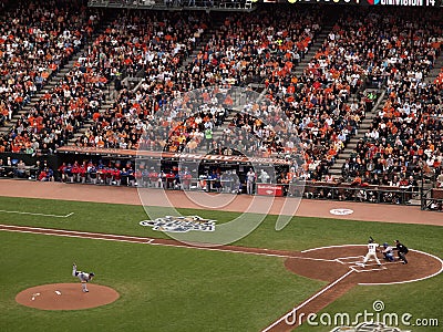 C.J. Wilson throws pitch to Giants Freddy Sanchez