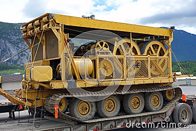 A cable puller in the yukon