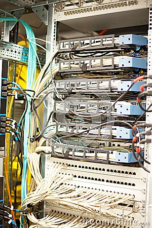 Cabling from a server