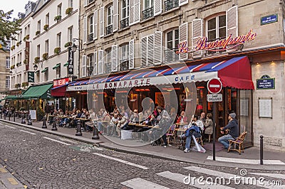 Cafe lunch time in Paris, France