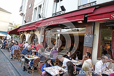 Cafe Montmartre, Paris France