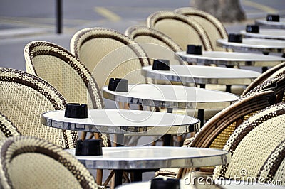 Cafe terrace in Paris