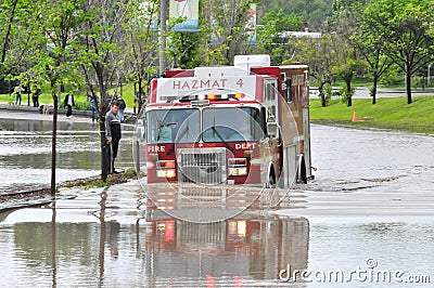 2013 Calgary Flood Fire Truck