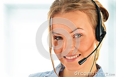 Call center operator. Customer support. Helpdesk