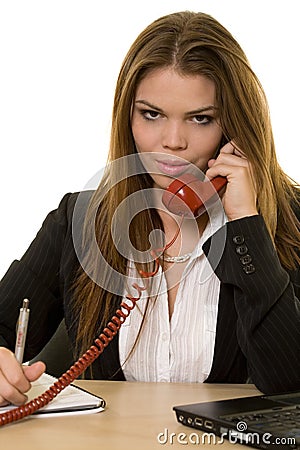 Calling On The Phone Stock Image - Image: 32