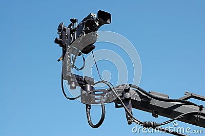 Camera on crane or jib