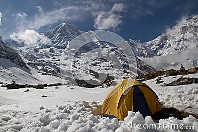 Camping at Annapurna Base Camp