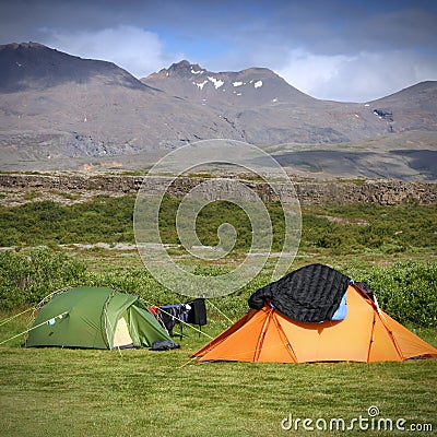 Camping in Iceland