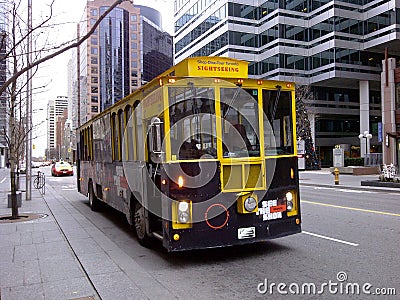 Canada Toronto and the city tour bus