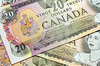 Canadian $20 bills