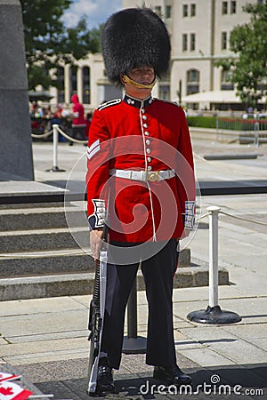 Canadian Ceremonial Guard in Full Dress