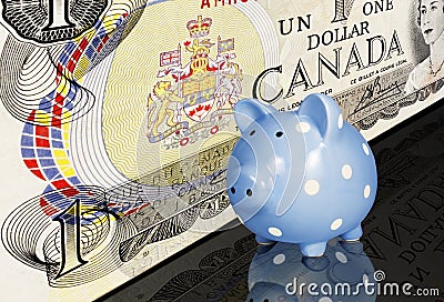 Canadian Dollar Piggy Bank