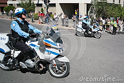 Canadian Police Officer on a motor bike