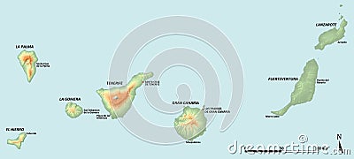 Canary Islands Map