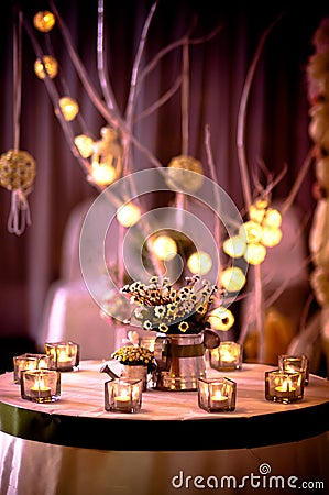 Candle light, weddings decoration