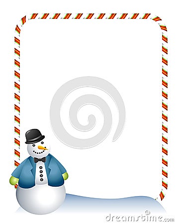 Snowman Clipart Border