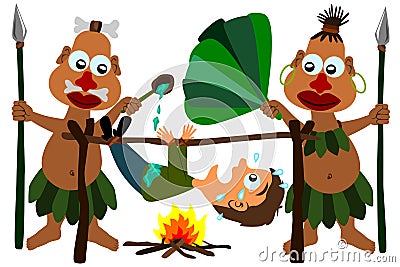 Cannibals Royalty Free Stock Photography - Image: 23973407