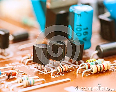 Capacitors, resistors and other electronic components