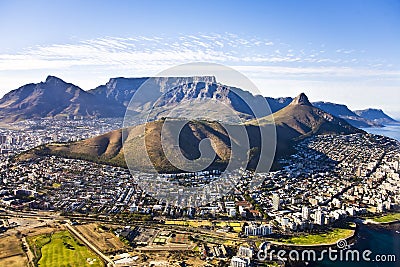 Cape Town and Table Mountain Aerial