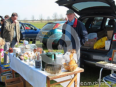 Car boot or table top sale.